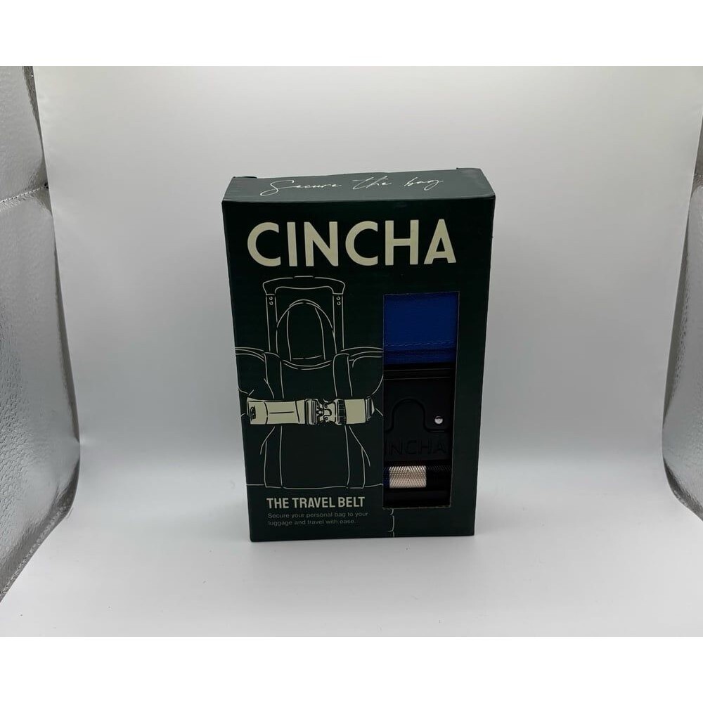 CINCHA Travel - The Travel Belt - CT-TB-Roy-22 Blue Striped w/Buckle New in Box
